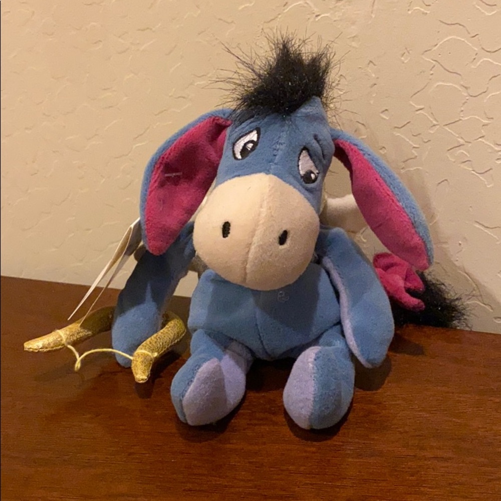 Winnie the Pooh Mini Bean Bag Cupid Eeyore 8”